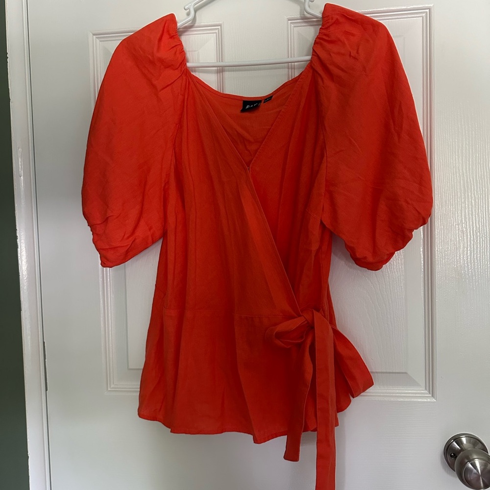 Gap Linen Blend Wrap Shirt (Never Worn)
